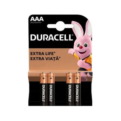 AAA Extra Life Batterien, 4 Stück, Duracell