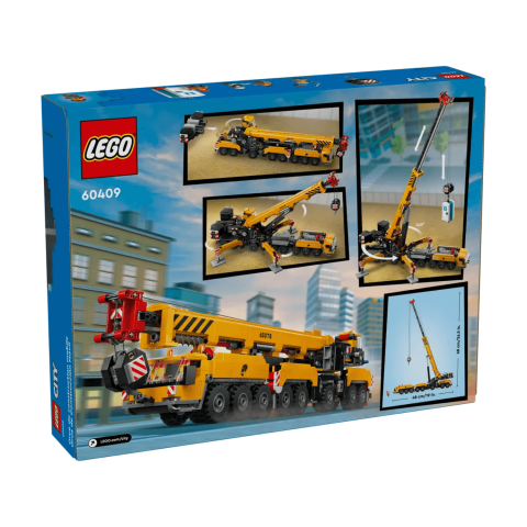 Gelber mobiler Baukran City, ab 9 Jahren, 60409, Lego