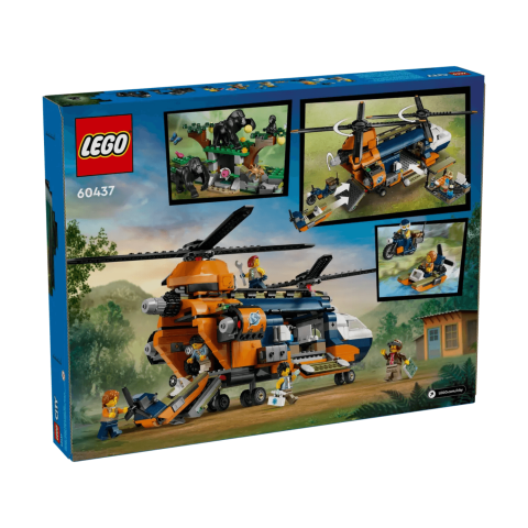 Hubschrauber des Dschungelforschers im City Base Camp, ab 8 Jahren, 60437, Lego