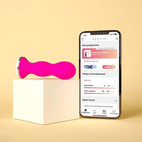 Perifit Perineal Verstärkung Sonde Rosa Intravaginales medizinisches Gerät x1