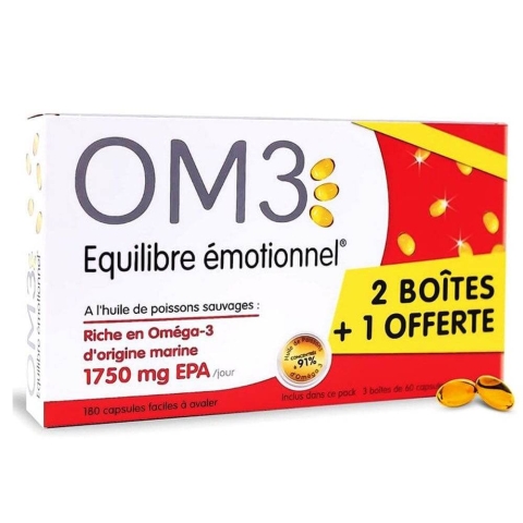 OM3 Omega 3 Emotionales Gleichgewicht 180 Kapseln