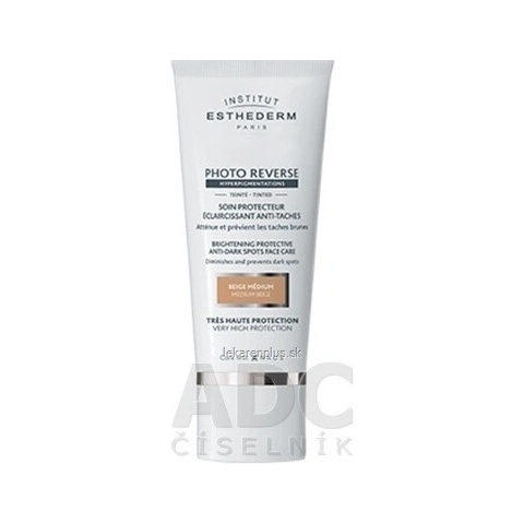 INSTITUT ESTHEDERM PHOTO REVERSE Farbige Creme mit Schutz vor Pigmentflecken SPF 50+ (mittelbeige) 50 ml 1×1 St., Creme