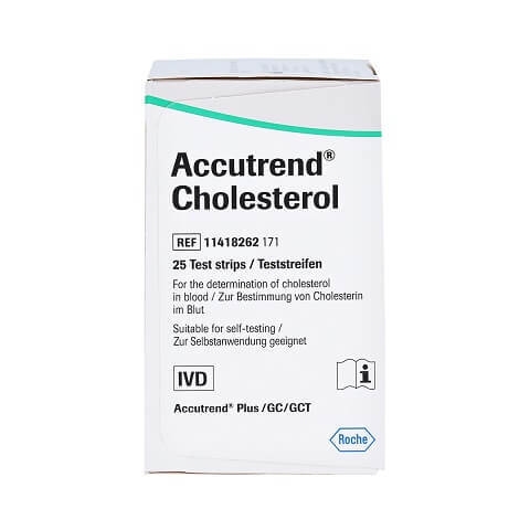 Accutrend Cholesterin-Test, 25 Stück, Roche