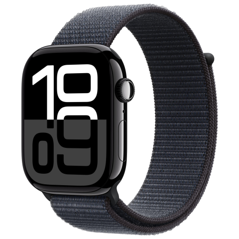 Watch 10 LTE Diamantschwarz Alu 46mm Sport Loop Tinte MWY53