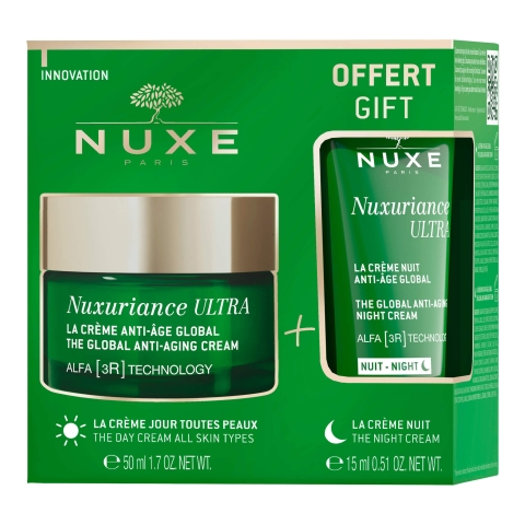 Set Anti-Falten Tagescreme 50 ml + Nuxuriance Ultra Nachtcreme 15 ml, Nuxe