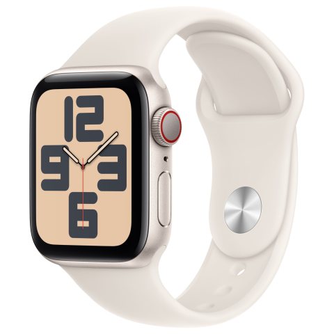 Watch SE 2024 LTE Alu 40 Sportarmband Polarstern S/M MXGJ3