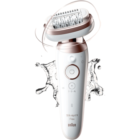 Braun Silk-épil 9 Flex, Epilierer 9-360 3D weiß/rosa