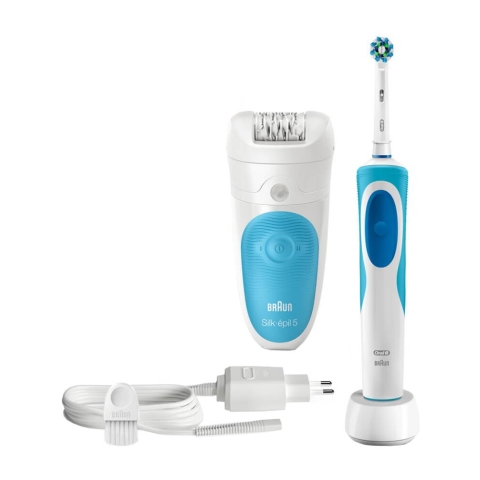 Braun Silk Epil 5 + Oral B Elektrische Zahnbürste