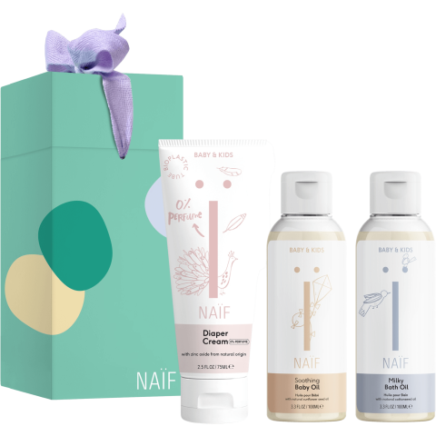Naif Geschenkset mit Kosmetika für Neugeborene