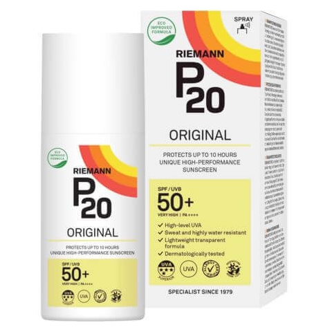 Transparent Spray P20 Sonnenschutz SPF50, 175 ml, Riemann
