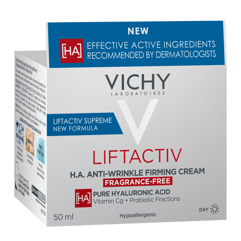 Vichy Liftactiv Supreme H.A.. Wrinkle Corrector, straffende Anti-Falten-Creme, parfümfrei, trockene Haut, 50 ml