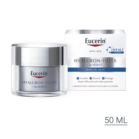 Eucerin Hyaluron-Filler + 3x Effekt Anti-Ageing Nachtcreme 50ml