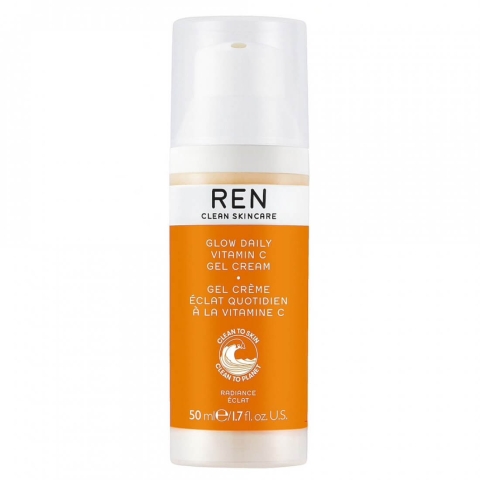 REN Glow Daily Vitamin C Leichte Feuchtigkeitscreme mit Vitamin C, 50ml