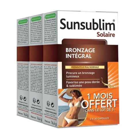 Nutreov Sunsublim Tanning Integral Preparer Normale Haut 3x30 Kapseln