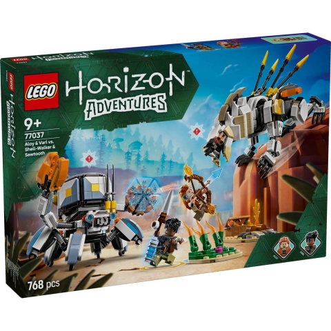 Aloy und Varl gegen Walker und Sawtooth Horizon Adventures, +9 Jahre, 77037, Lego