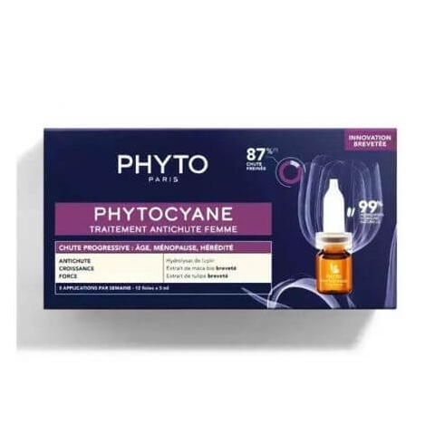 Haarausfall Behandlung für Frauen Phytocyane, 12 x 5 ml, Phyto