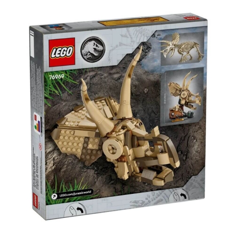 Dinosaurier Gruben, Schädel von Triceratops Jurassic World, +9 Jahre, 76969, Lego