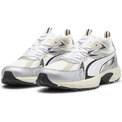 Puma Milenio Tech Sneakers Schuhe | Warm White/Silver | Größe: 44