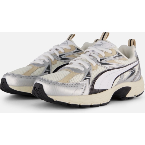 Puma Milenio Tech Sneakers Schuhe | Warm White/Silver | Größe: 36