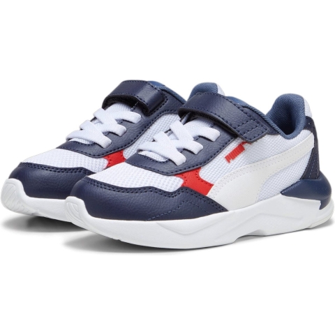 Puma X-Ray Speed Lite AC Sneakers Kinder Schuhe | Mit Plain | Navy/White/Red | Größe: 33