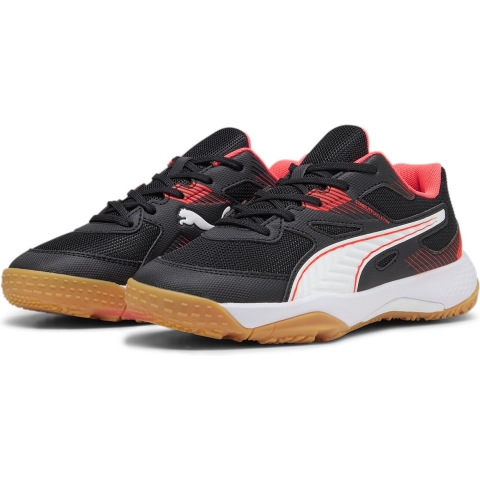 Puma Solarflash II Hallen-Sportschuhe Teenager Für Für Kinder | Mit Colorful | Black/Fire Orchid/White | Größe: 37