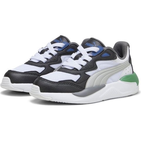 Puma X-Ray Speed AC Sneakers Kinder Schuhe | Mit Plain | White/Cool Light Gray/Black | Größe: 29