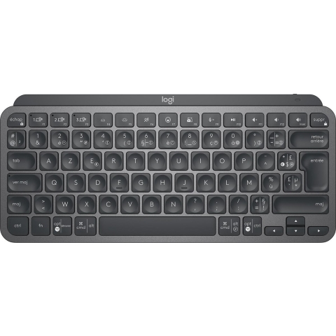 MX Keys Mini Minimalistische kabellose Tastatur mit Tastenbeleuchtung - Grafit Français (Azerty) Two Year Extended Warranty