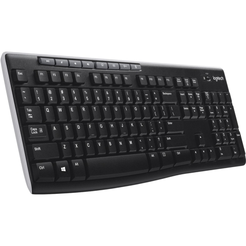 K270 Kabellose Tastatur Kabellose Tastatur in Standardgröße - Schwarz Français (Azerty)
