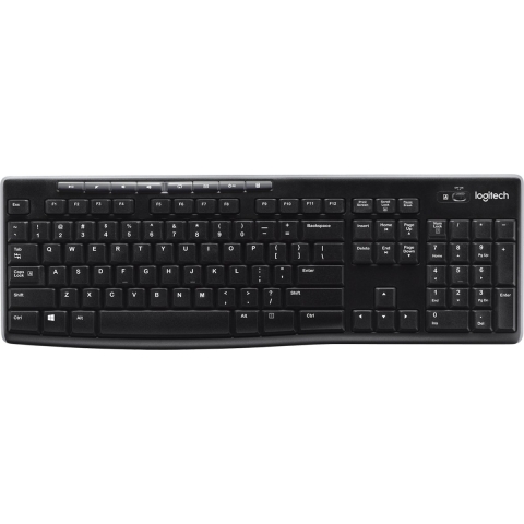 K270 Kabellose Tastatur Kabellose Tastatur in Standardgröße - Schwarz UK English (QWERTY)