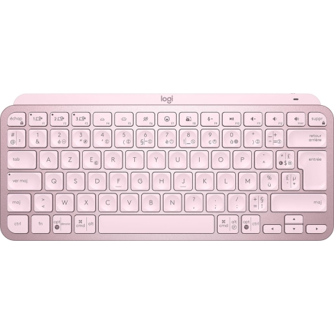 MX Keys Mini Minimalistische kabellose Tastatur mit Tastenbeleuchtung - Rosa Français (Azerty) Two Year Extended Warranty