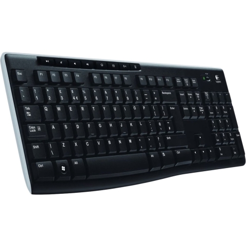 K270 Kabellose Tastatur Kabellose Tastatur in Standardgröße - Schwarz US International (Qwerty)