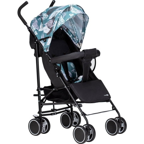 FreeON Simple Kinderwagen Grüne und blaue Blätter