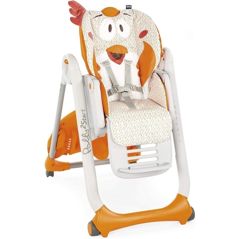 Chicco Hochstuhl Polly 2 Start Fancy Chicken 4 Rollen