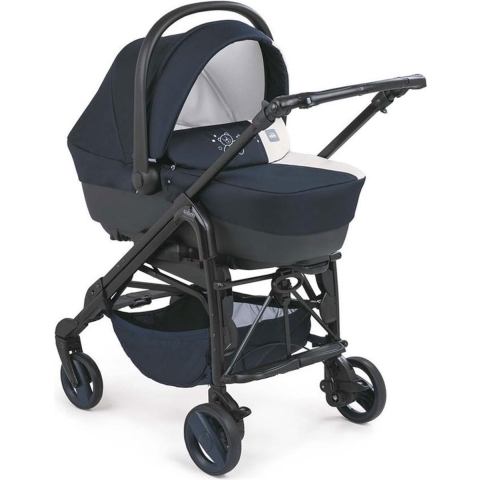 Trio Cam Combi Tris 901-Blau mit beidseitig gesticktem Bären