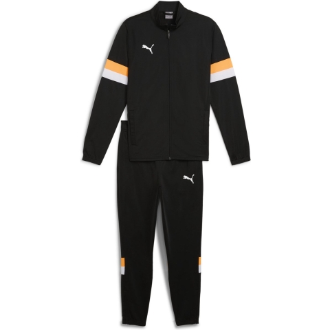 Puma individualRISE Fußball-Trainingsanzug Herren | Mit Plain | Black/Heat Fire | Größe: M
