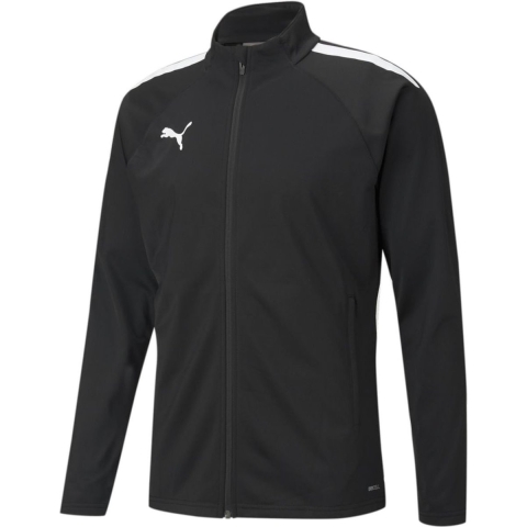 Puma teamLIGA Fußball-Trainingsjacke Herren | Mit Plain | Black/White | Größe: 3XL