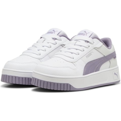 Puma Carina Street Sneakers Kinder Schuhe | Mit Plain | White/Pale Plum/Silver | Größe: 31