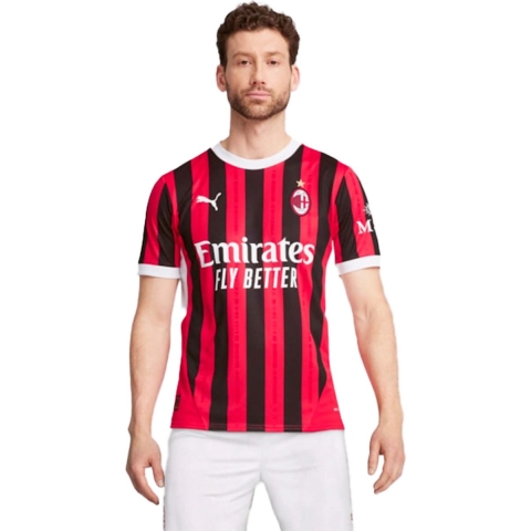 Puma AC Milan 24/25 Heimtrikot Herren | Mit Striped | Red/Black | Größe: S