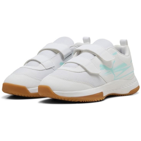 Puma Varion II Hallensportschuhe Teenager Für Für Kinder | Electric Peppermint/White/Gum | Größe: 30