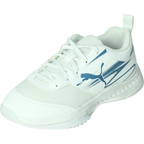 Puma Varion II Hallensportschuhe Teenager Für Für Kinder | White/Blue Horizon | Größe: 37.5