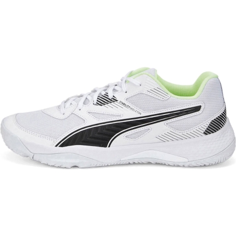 Puma Solarflash II Hallen-Sportschuhe Für Herren | Mit Colorful | White/Black/Fizzy Light | Größe: 45