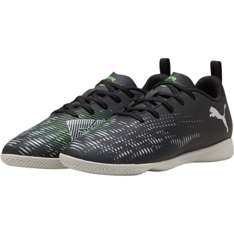 Puma FUTURE 8 PLAY IT Futsalschuhe Teenager Für Für Kinder | Black/Cool Light Gray/Green | Größe: 33