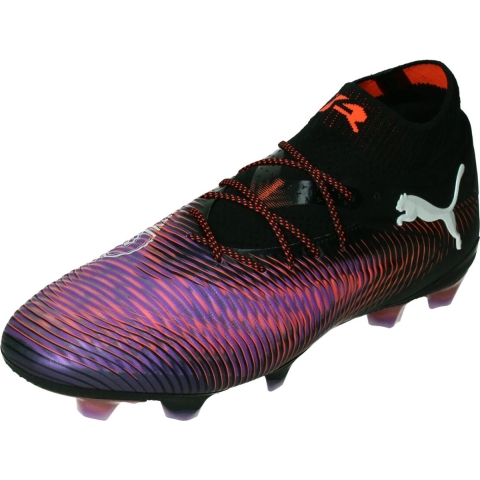 Puma FUTURE 8 ULTIMATE FG Fußballschuhe | Black/White/Glowing Red | Größe: 44