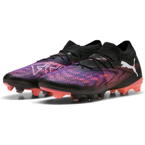 Puma FUTURE 8 MATCH FG/AG Fußballschuhe | Black/White/Glowing Red | Größe: 43