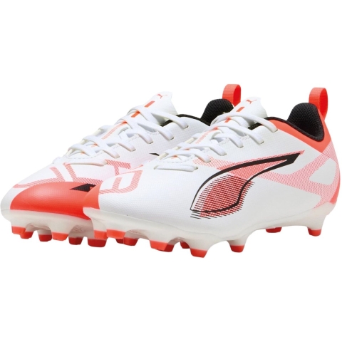 Puma ULTRA 5 PLAY FG/AG Fußballschuhe Teenager Für Für Kinder | White/Black/Glowing Red | Größe: 35.5