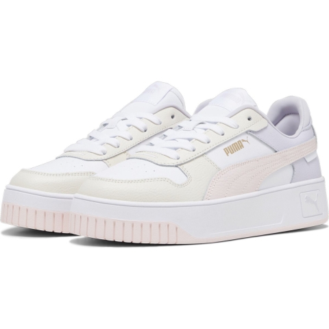 Puma Carina Street Sneakers Damen Schuhe | Mit Plain | White/Frosty Pink/Alpine Snow | Größe: 37