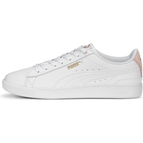 Puma Vikky V3 Leder-Sneakers Damen Schuhe | White/Rose Dust/Gold | Größe: 40
