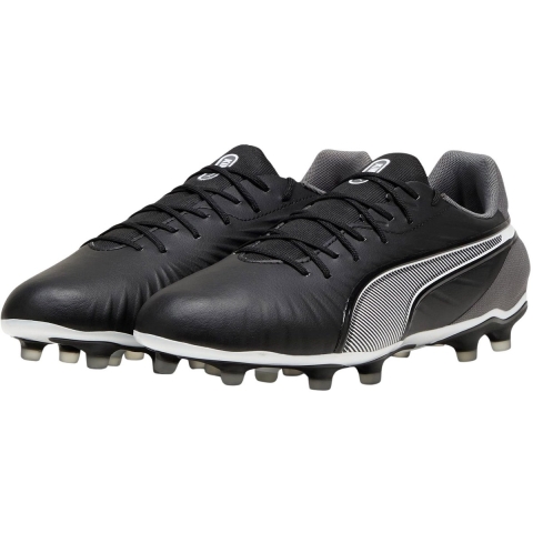 Puma KING MATCH FG/AG Fußballschuhe | Black/White/Cool Dark Gray | Größe: 47
