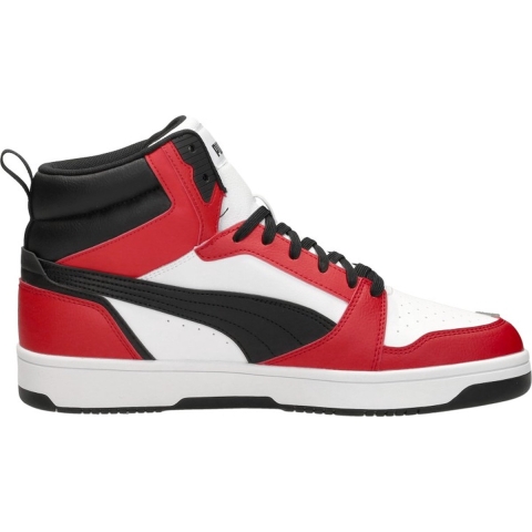Puma Rebound Sneakers Schuhe | Mit Plain | White/Black/Red | Größe: 47
