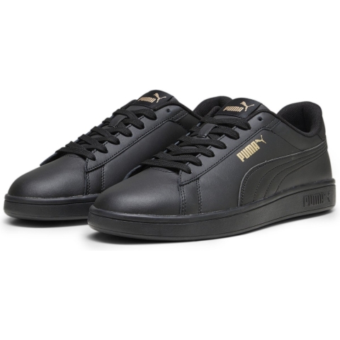 Puma Smash 3.0 L Sneakers Schuhe | Mit Plain | Black/Gold/Black | Größe: 39